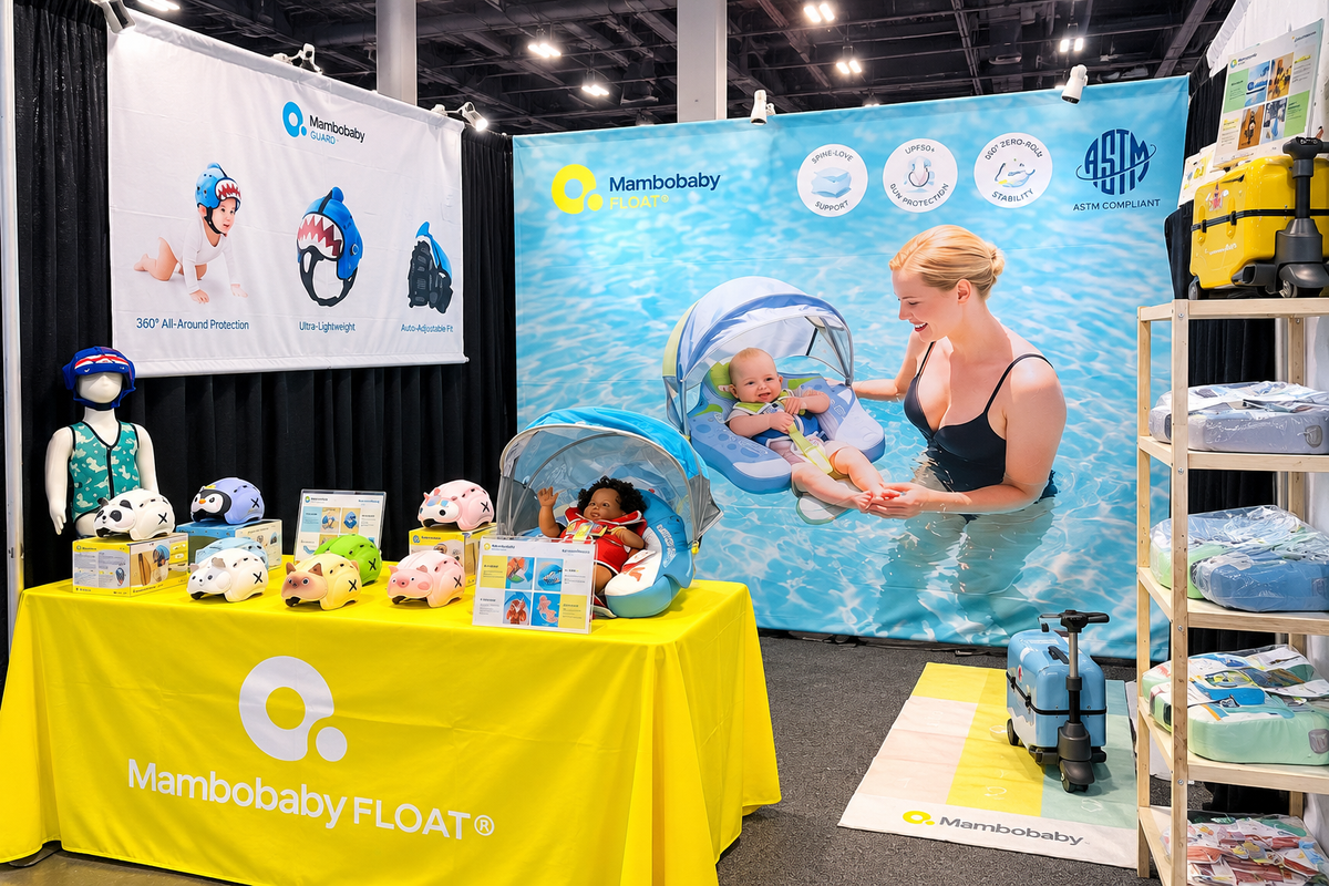 Mambobaby’s family water, early-childhood and travel products at Booth #1045
