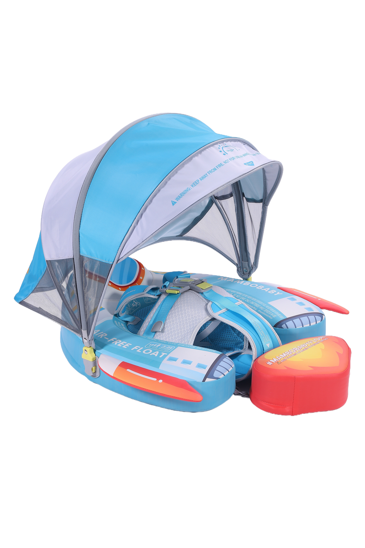 Mambobaby Deluxe™ Rocket Chest Float with 3D Canopy