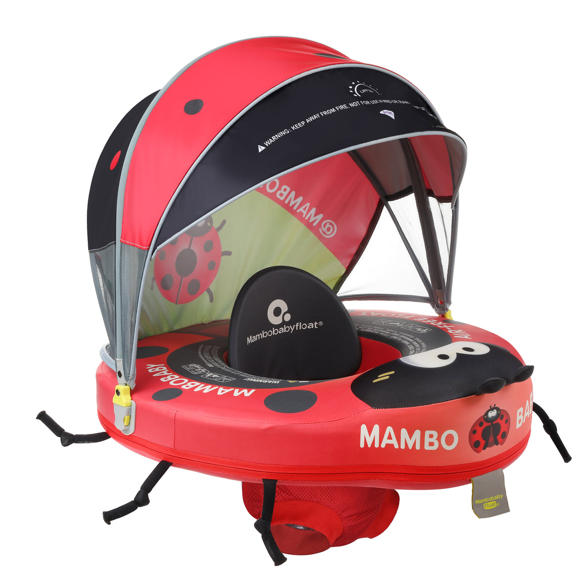 Mambobaby Air-Free Ladybug Baby Seat Float
