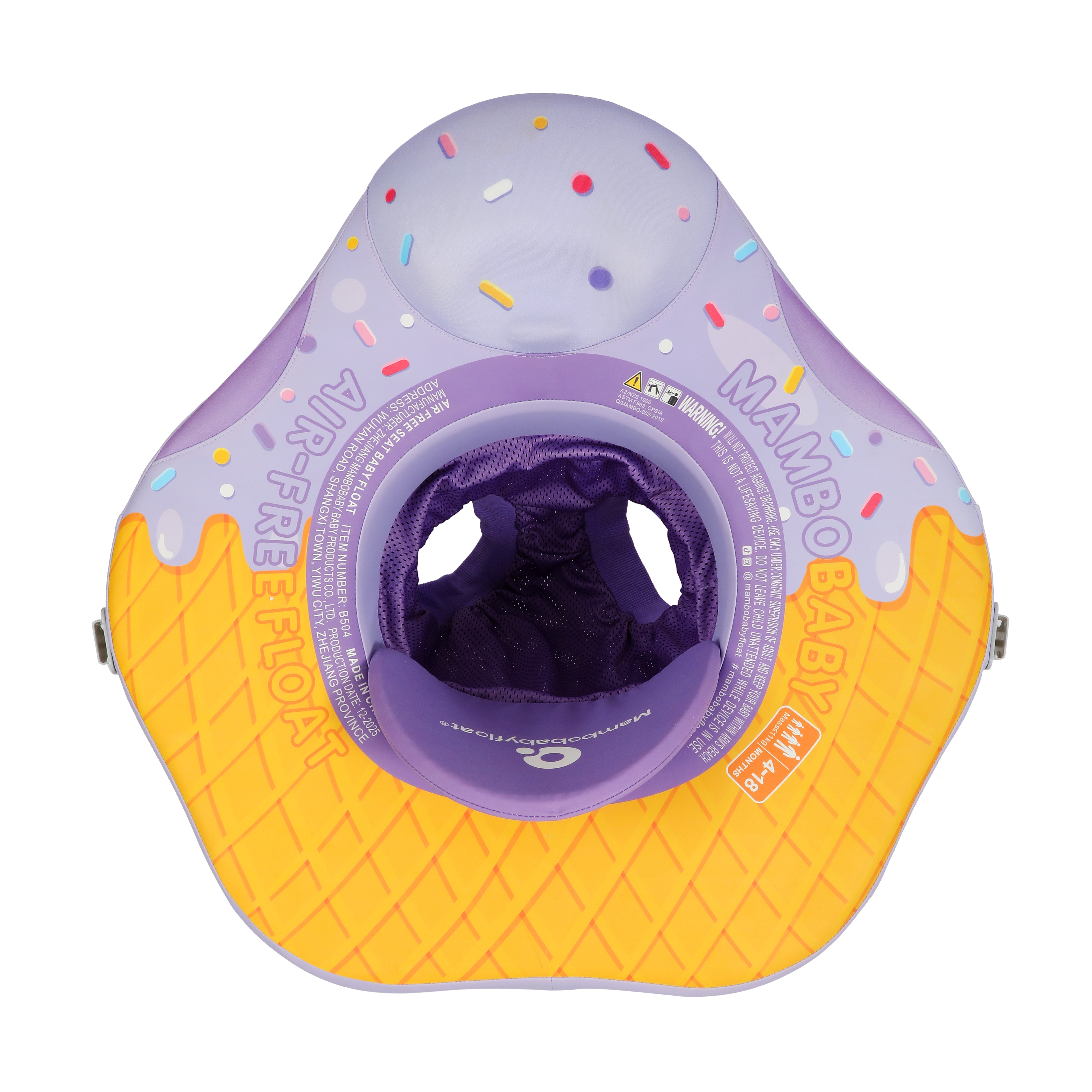 Mambobaby Air-Free Ice Cream Baby Seat Float