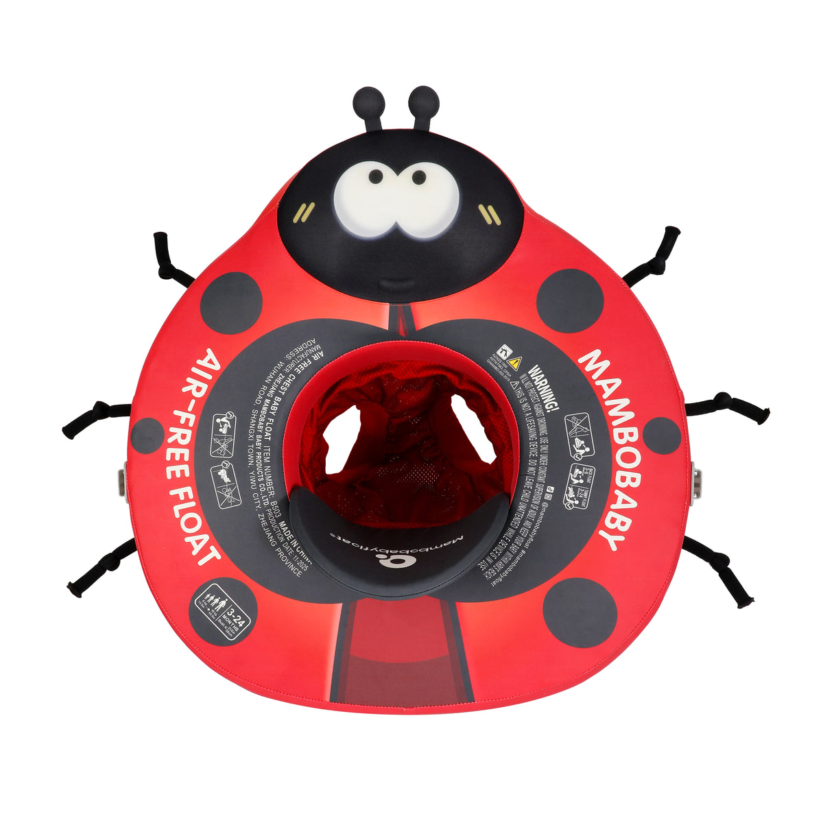 Mambobaby Air-Free Ladybug Baby Seat Float