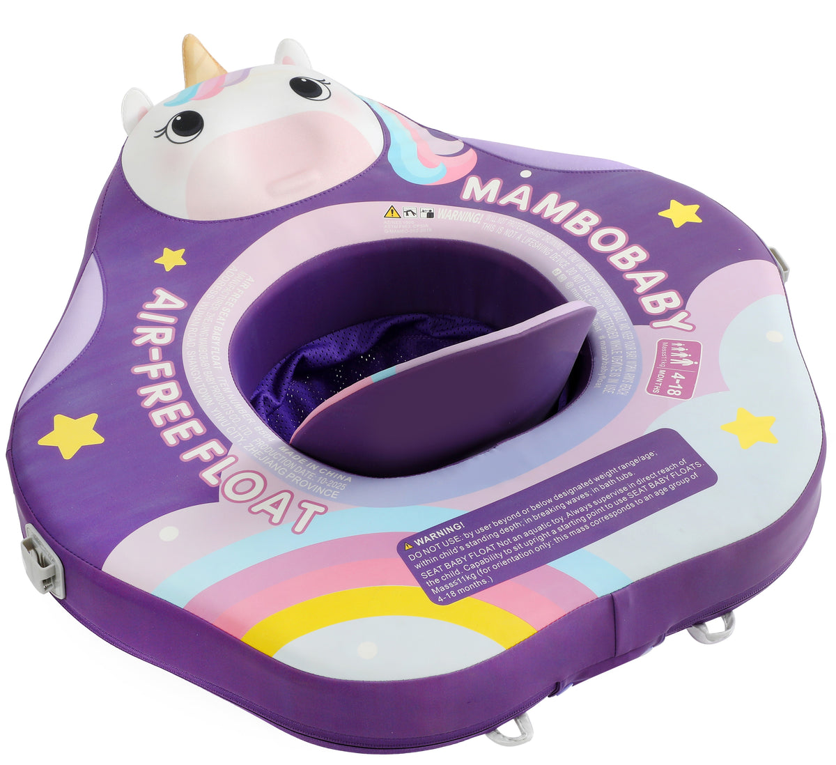 Mambobaby Air-Free Unicorn Baby Seat Float