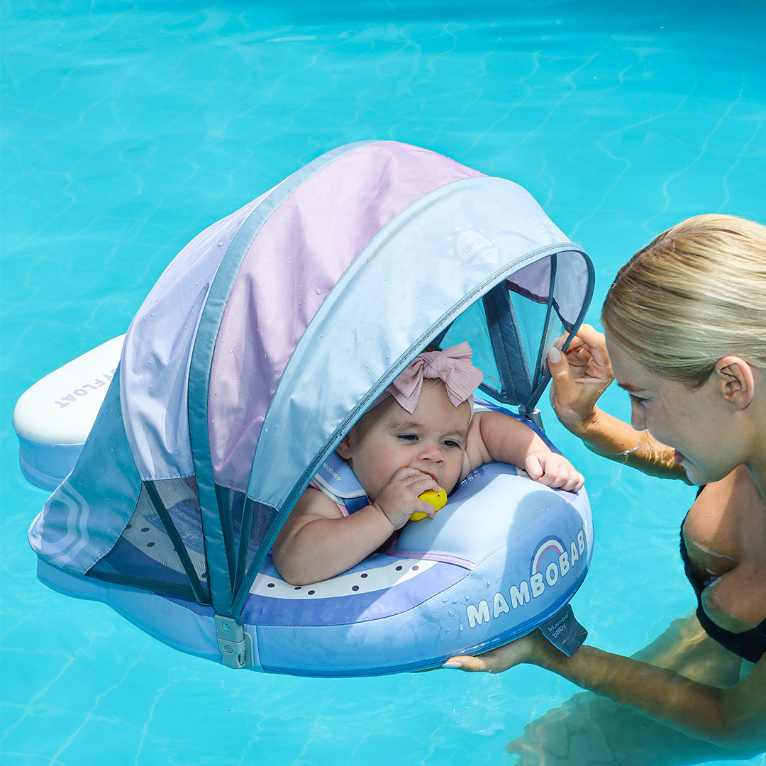 Mambobaby Deluxe™ Rainbow Chest Float with 3D Canopy