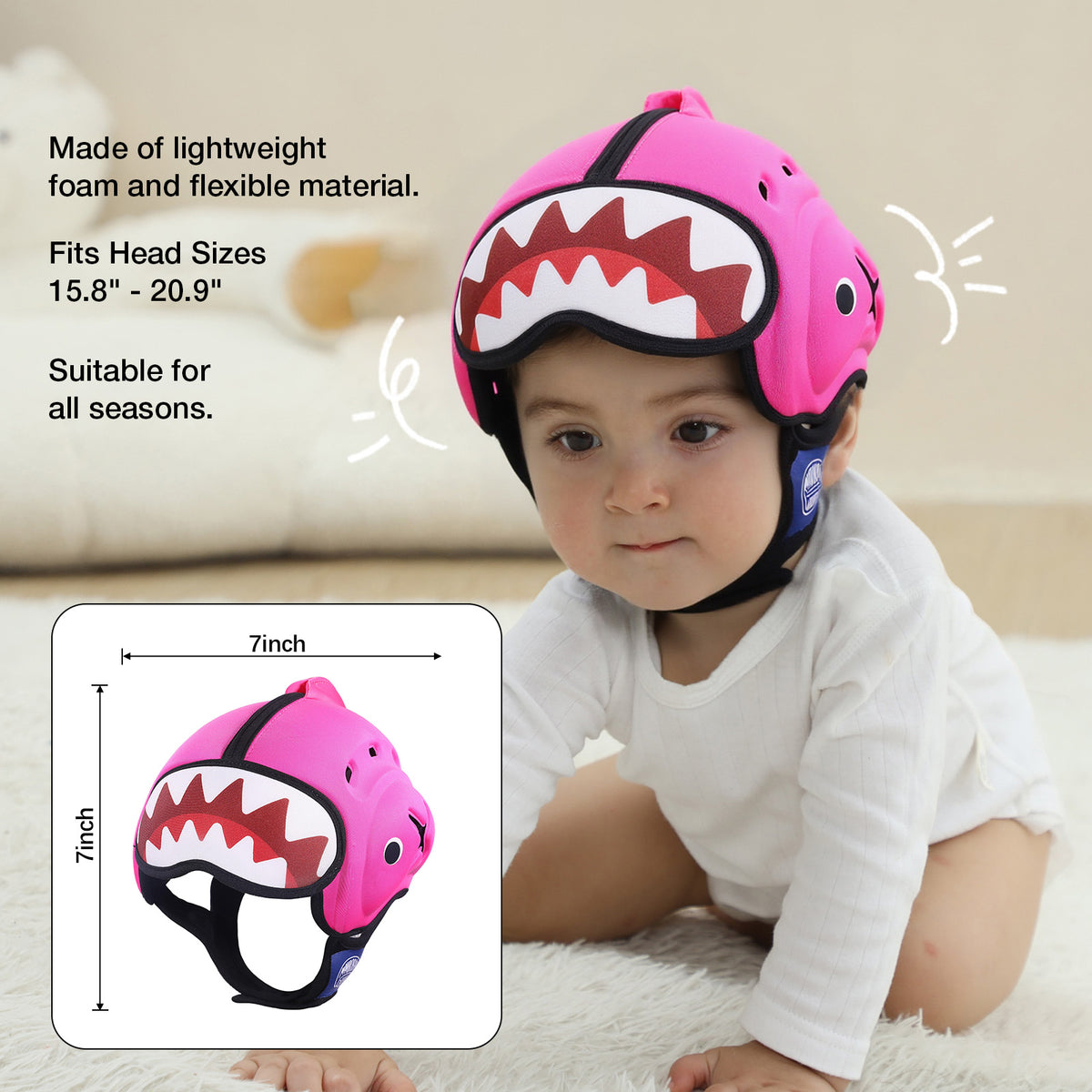 Mambobaby Shark Baby Head Guard