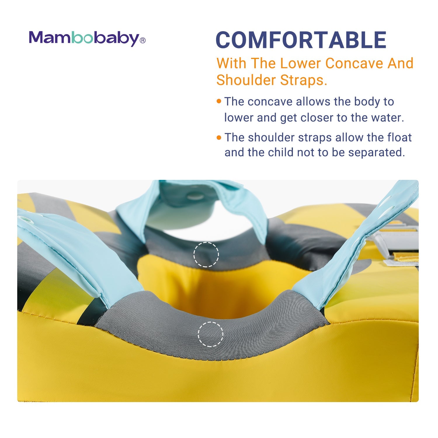 Mambobaby Air-Free Bee Baby Shoulder Float