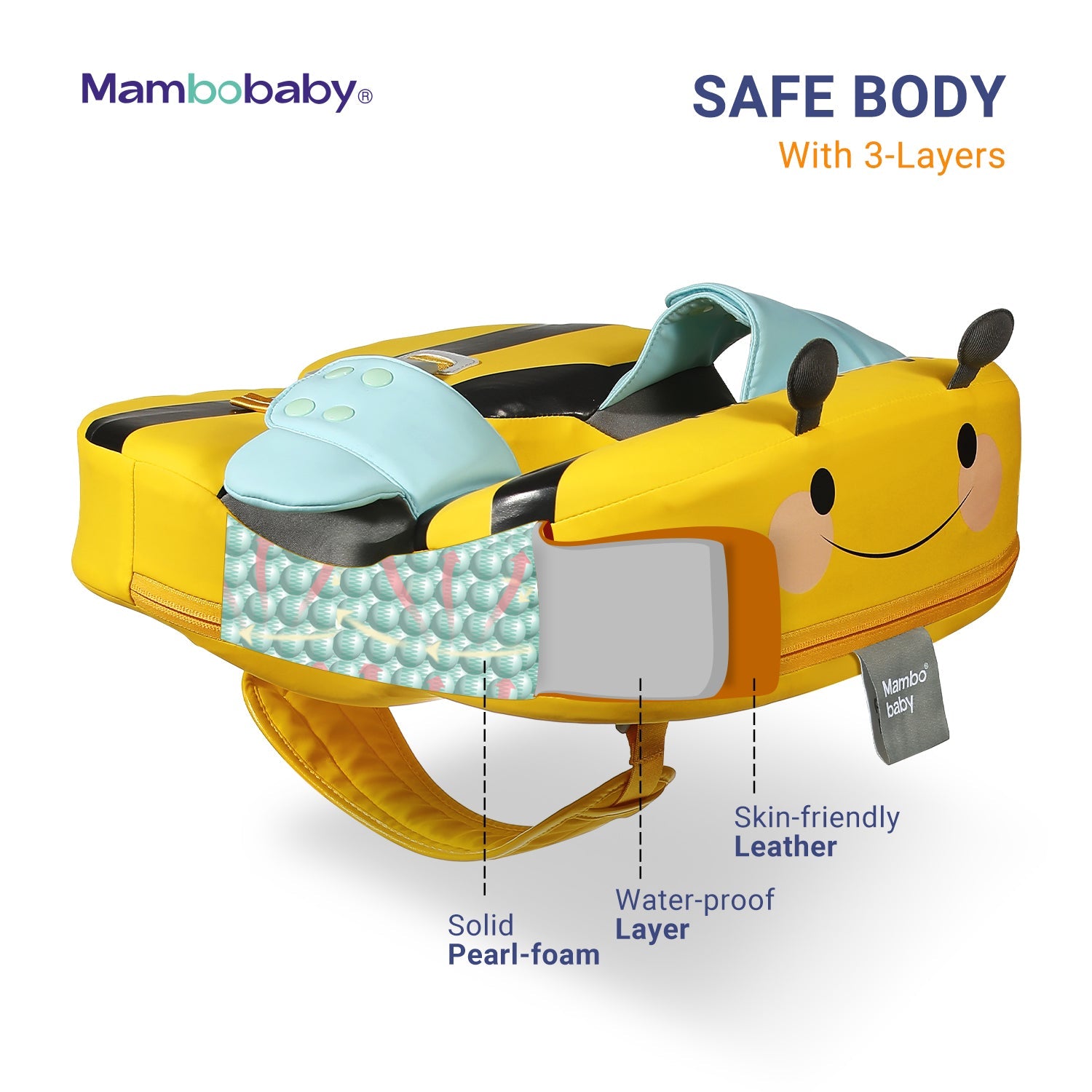 Mambobaby Air-Free Bee Baby Shoulder Float