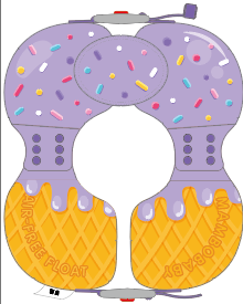 Mambobaby Air-Free Ice Cream Baby Shoulder Float