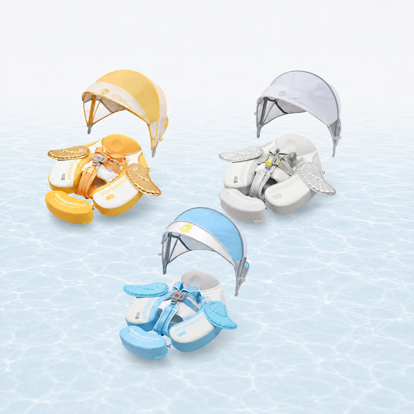 Mambobaby Deluxe™ Air-Free Wings Chest Float with 3D Canopy