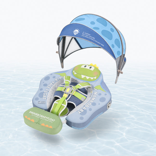 Mambobaby Deluxe™ T-Rex Cuddle Chest Float with 3D Canopy