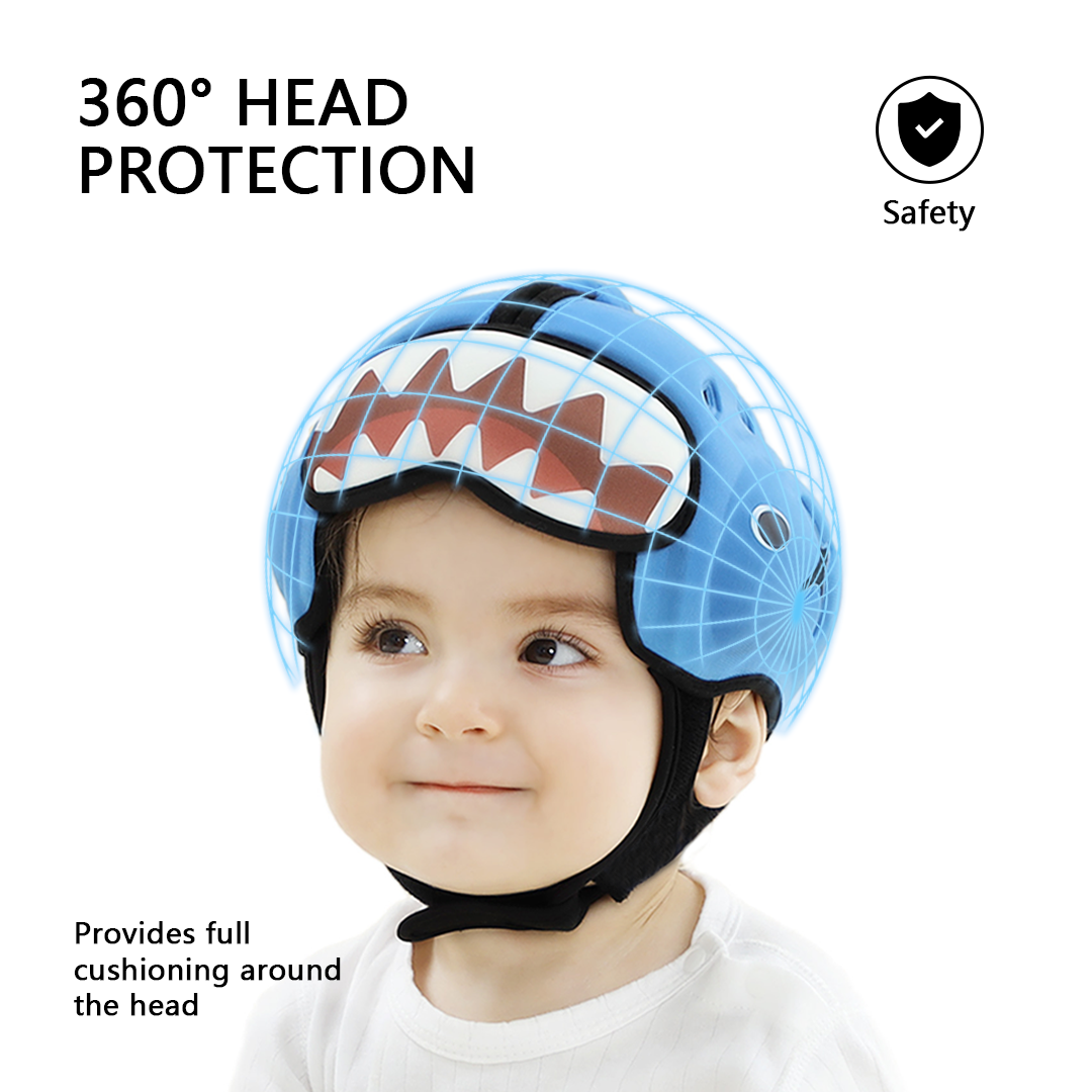 Mambobaby Blue Shark Baby Head Guard