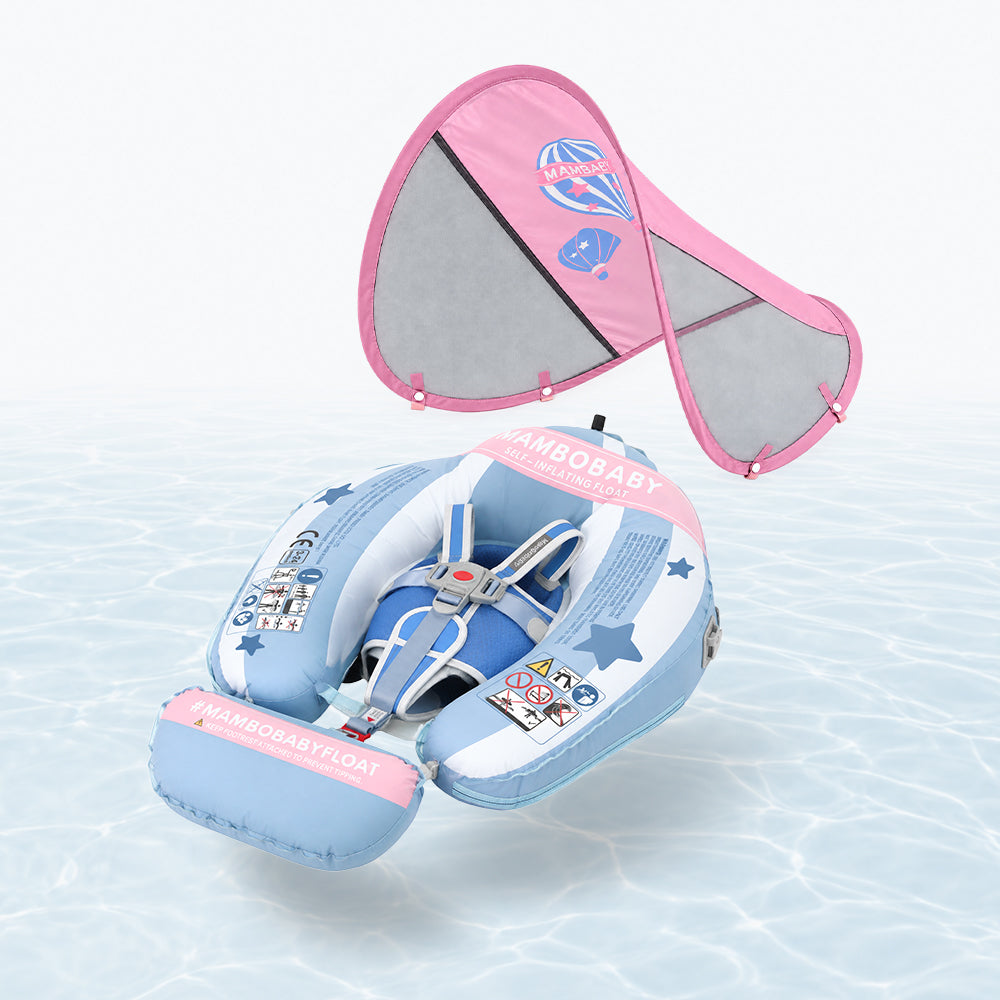 Mambobaby Go™ Self-Inflating Hot Air Balloon Chest Float with Flat Canopy