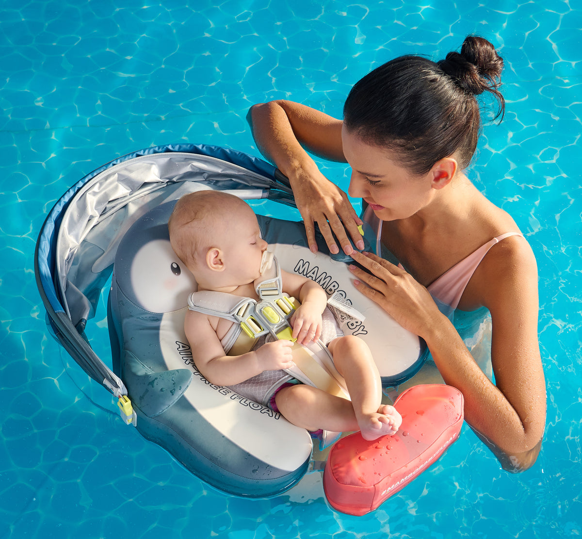 Mambobaby Deluxe™ Penguin Chest Float with 3D Canopy