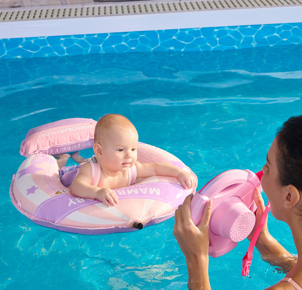 Mambobaby Go™ Self-Inflating Hot Air Balloon Chest Float with Flat Canopy
