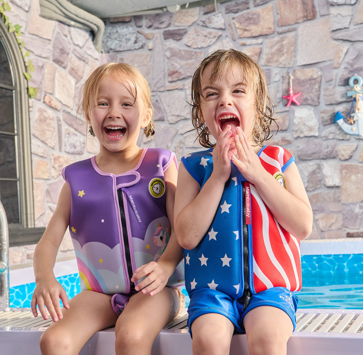 Mambobaby Stars&Stripes Swimming Flotation Vest