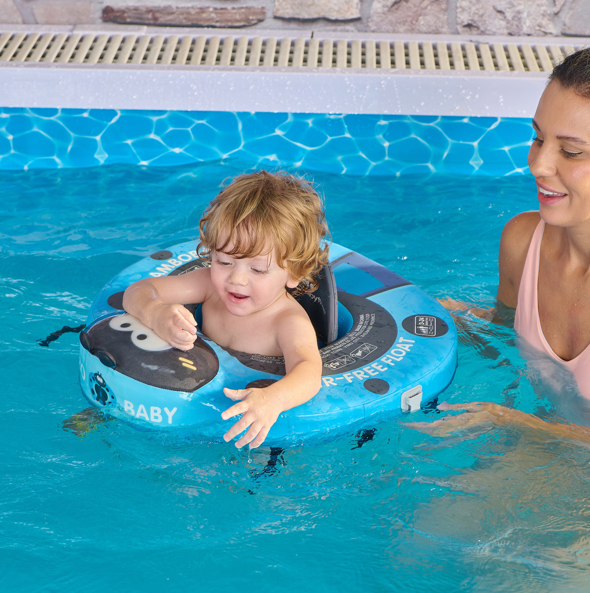 Mambobaby Air-Free Ladybug Baby Seat Float