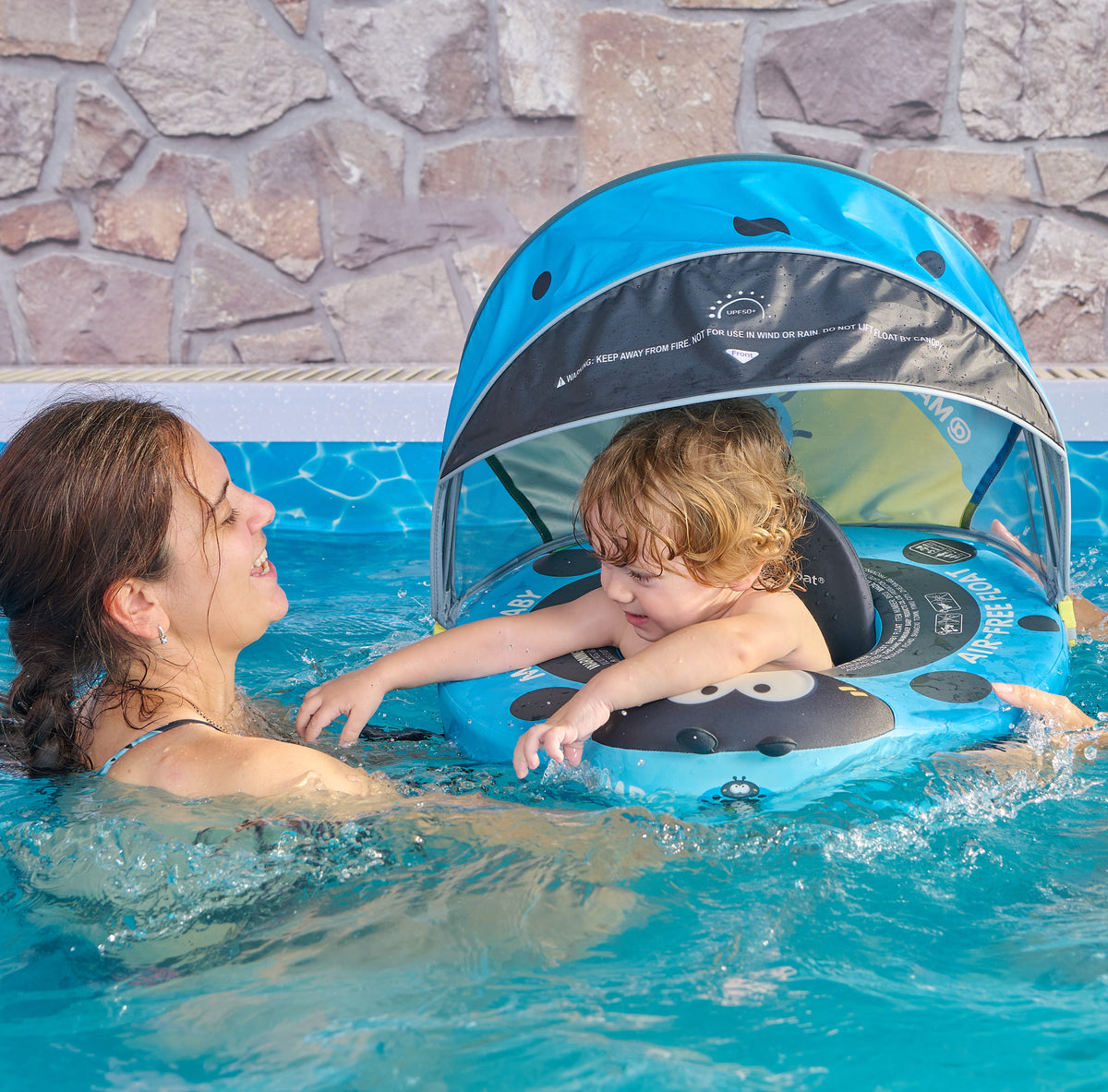 Mambobaby Air-Free Ladybug Baby Seat Float