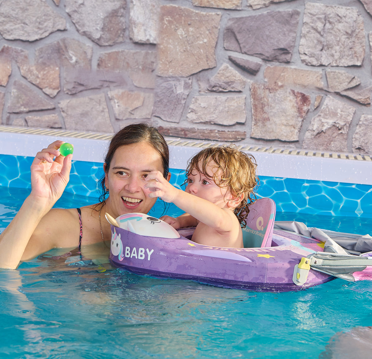 Mambobaby Air-Free Unicorn Baby Seat Float