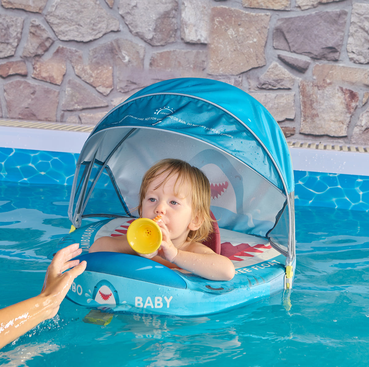 Mambobaby Air-Free Shark Baby Seat Float