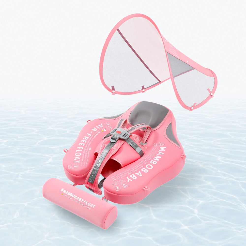 Mambobaby Classic™ Air-Free Chest  Float with Canopy