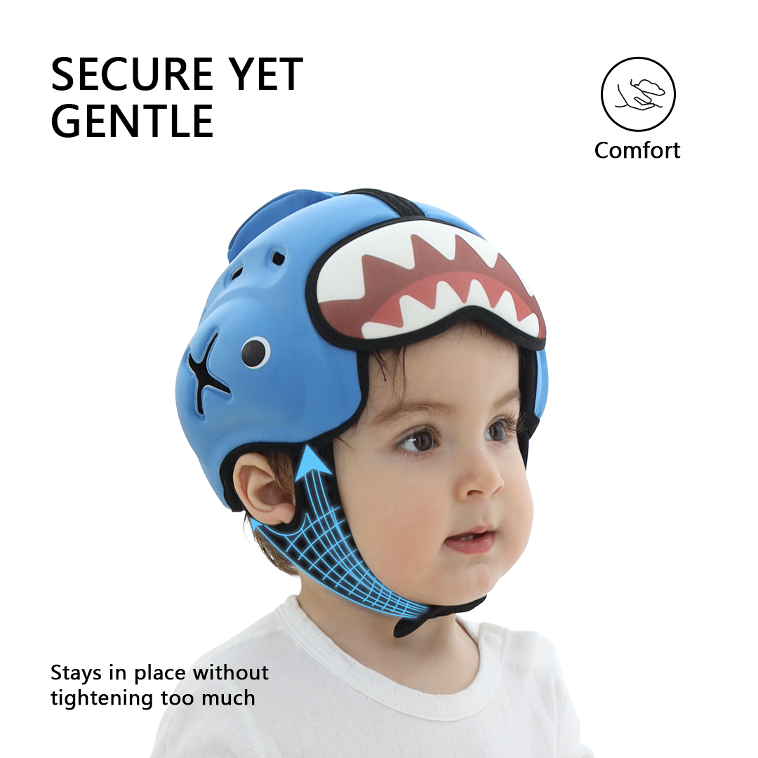 Mambobaby Blue Shark Baby Head Guard