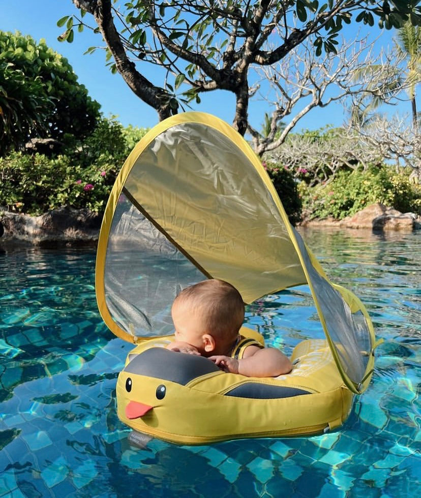 Mambobaby Classic™ Duck Baby Chest Float with Canopy