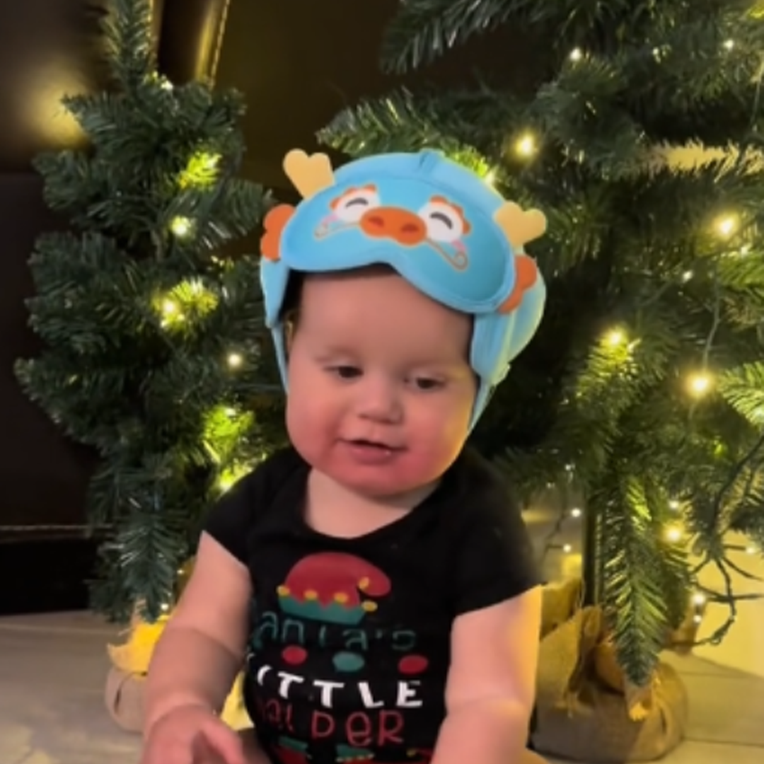 Mambobaby Little Green Dragon Baby Head Guard