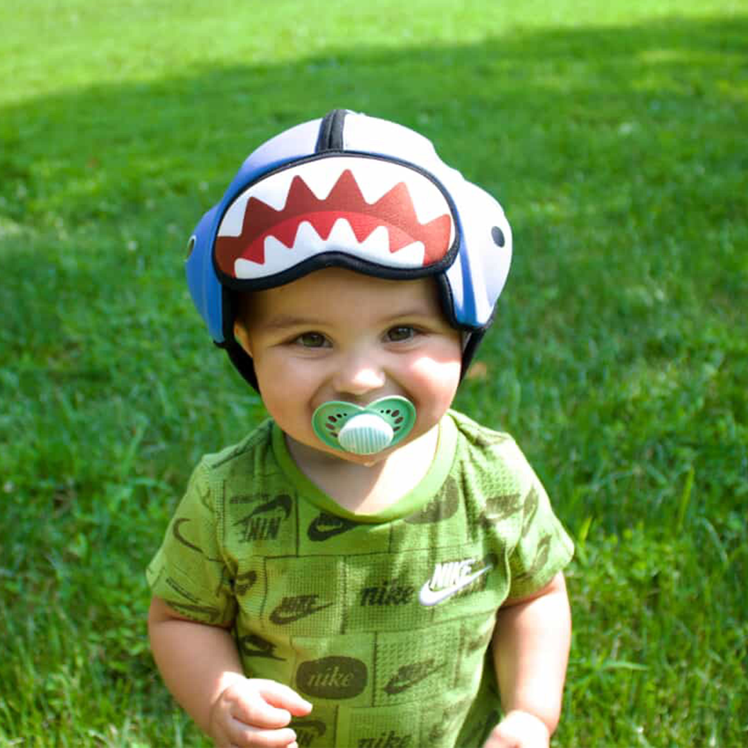 Mambobaby Blue Shark Baby Head Guard