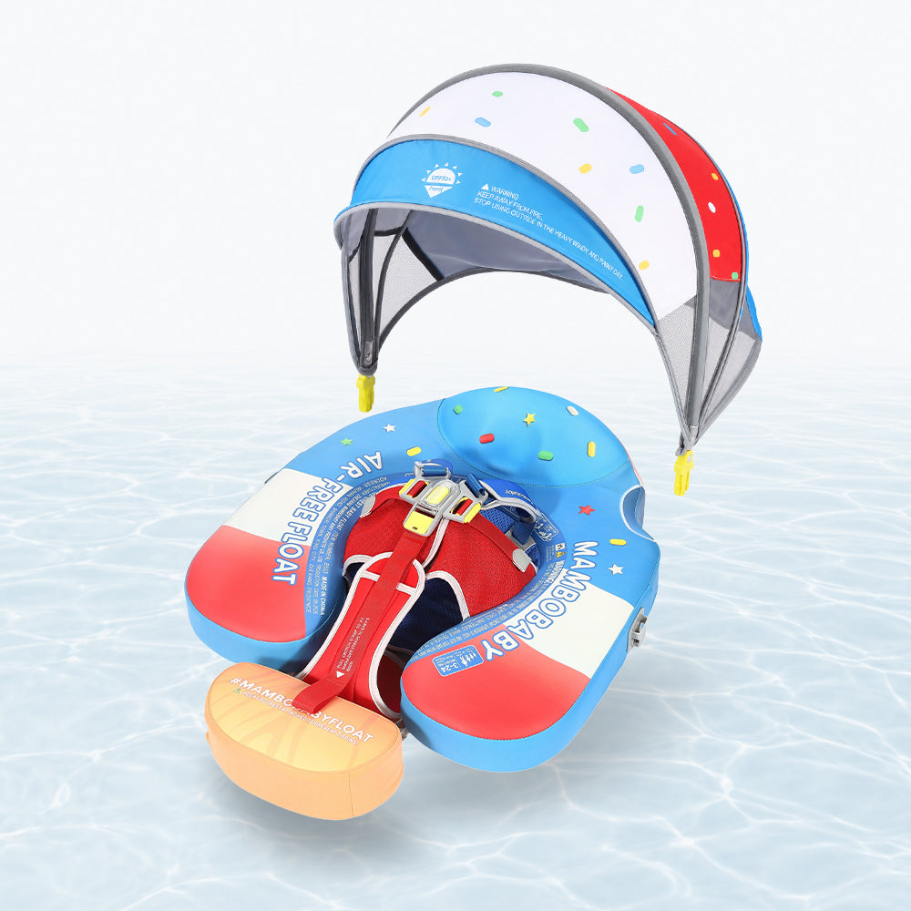 Mambobaby Deluxe™ Stars&Stripes Ice Cream Chest Float with 3D Canopy
