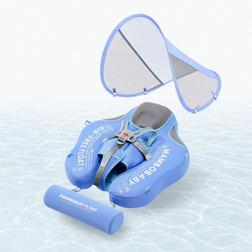 Mambobaby Classic™ Air-Free Chest  Float with Canopy
