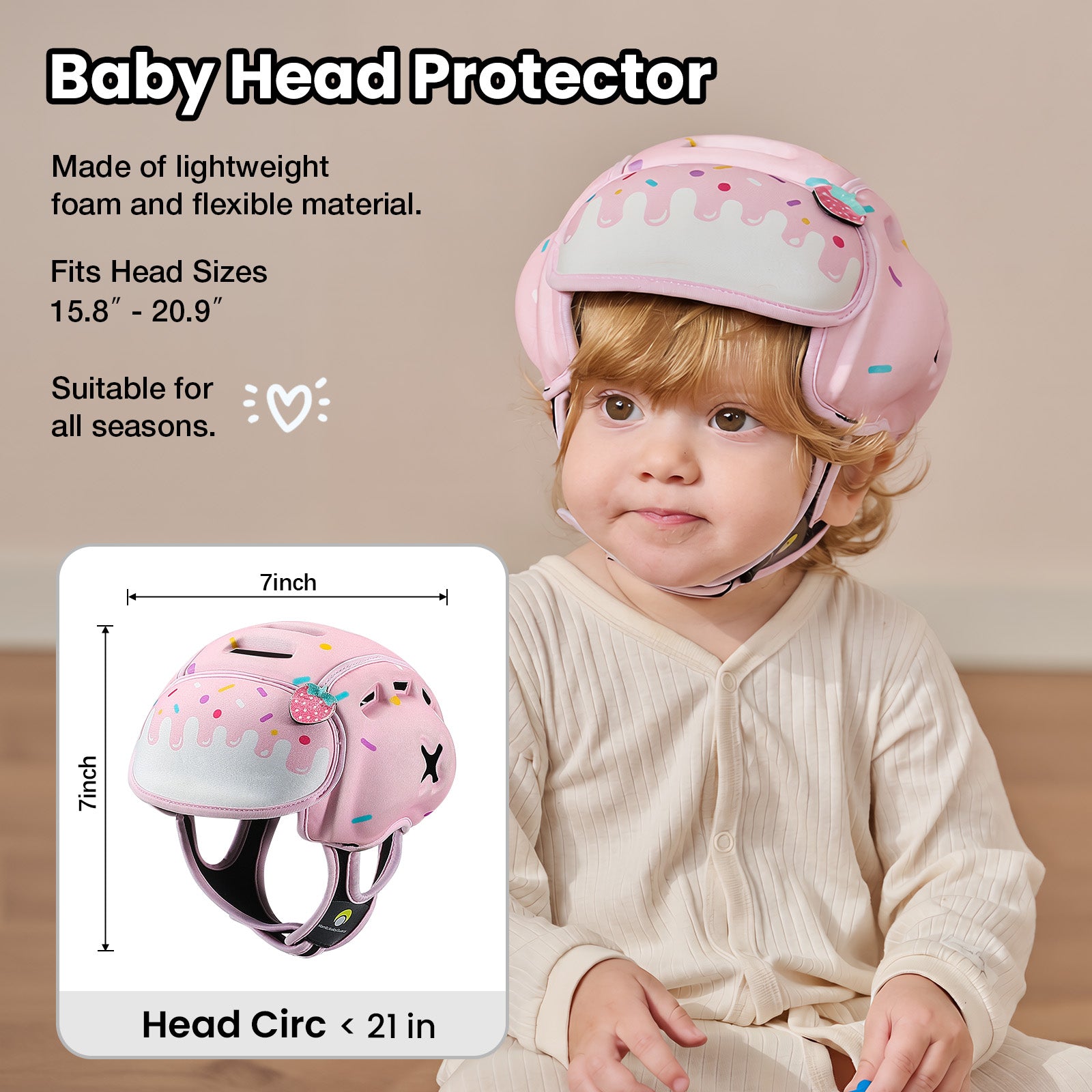 Mambobaby Berry Sweet Baby Head Guard