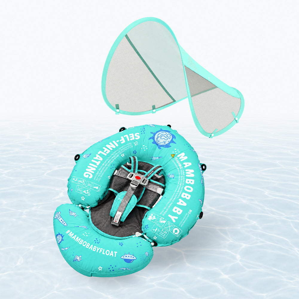 Mambobaby Go™ Self-Inflating Chest Float with Flat Canopy