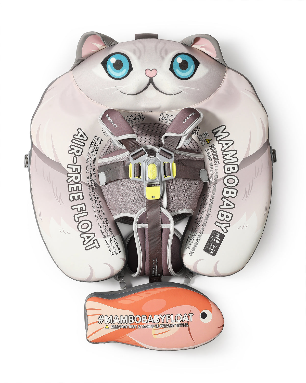 Mambobaby Deluxe™ Cat Chest Float with 3D Canopy