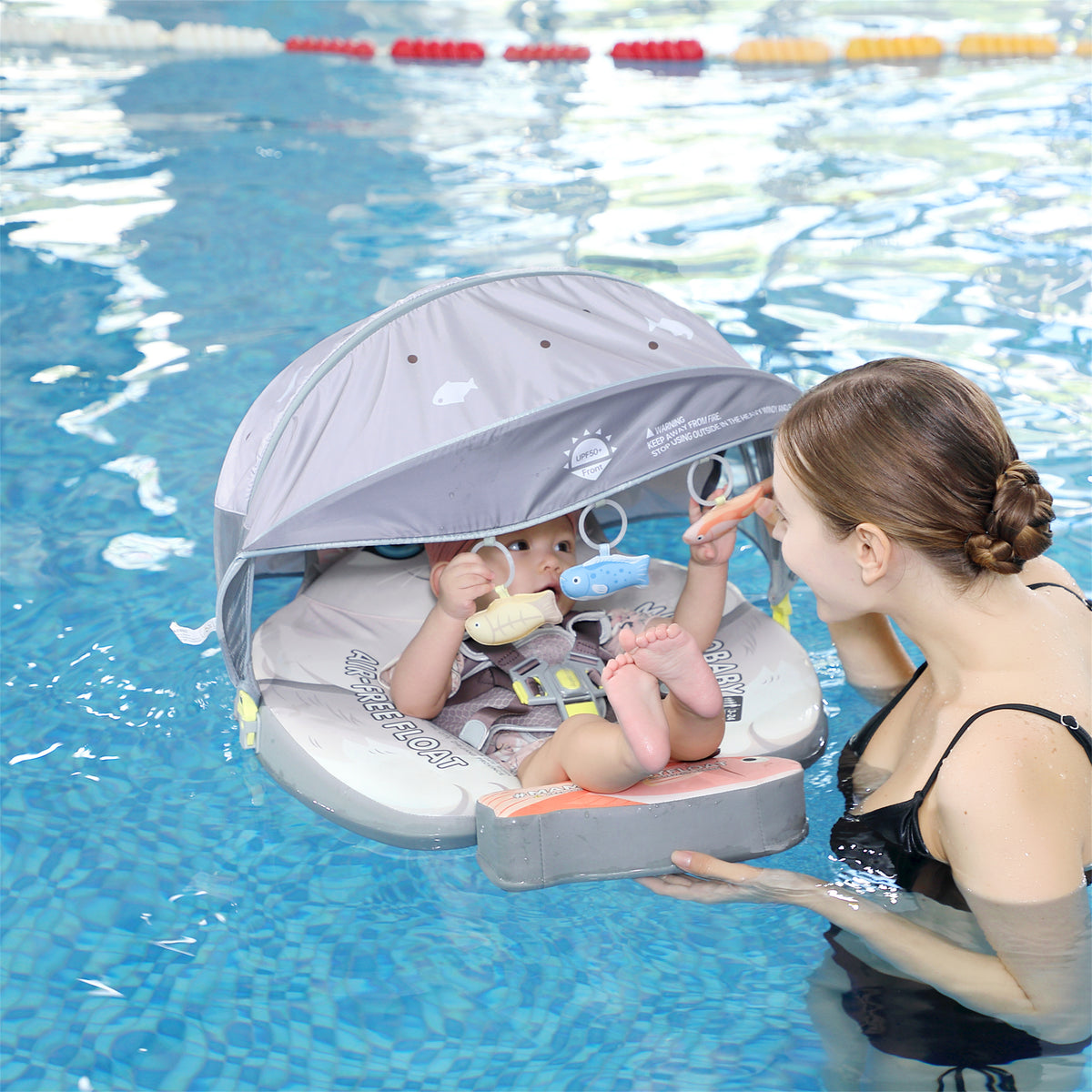 Mambobaby Deluxe™ Cat Chest Float with 3D Canopy