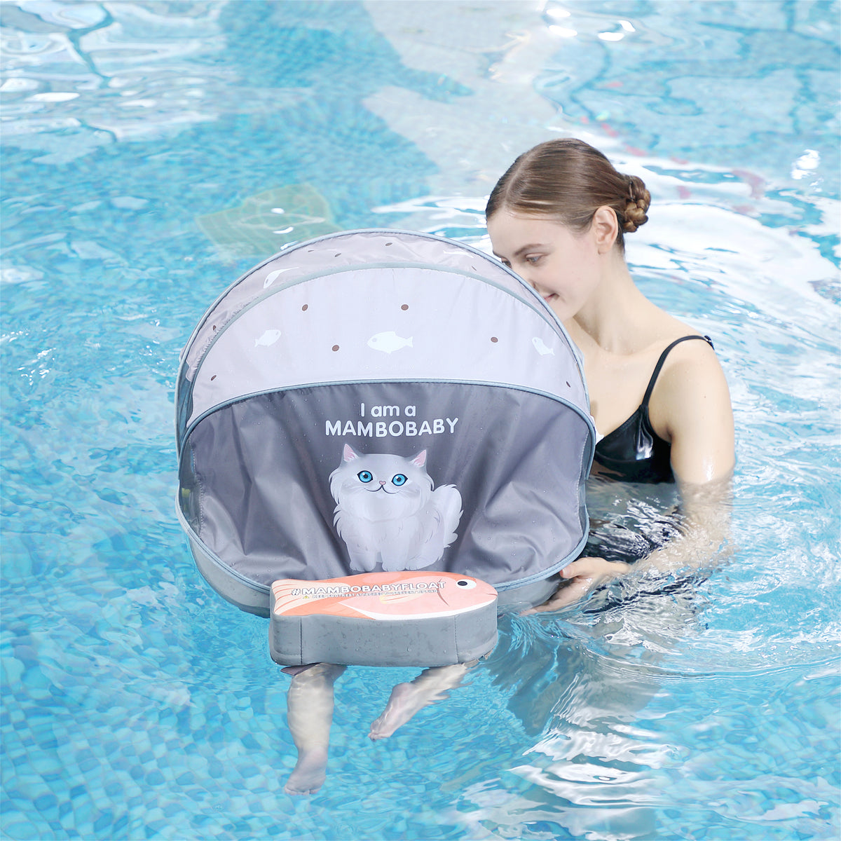 Mambobaby Deluxe™ Cat Chest Float with 3D Canopy