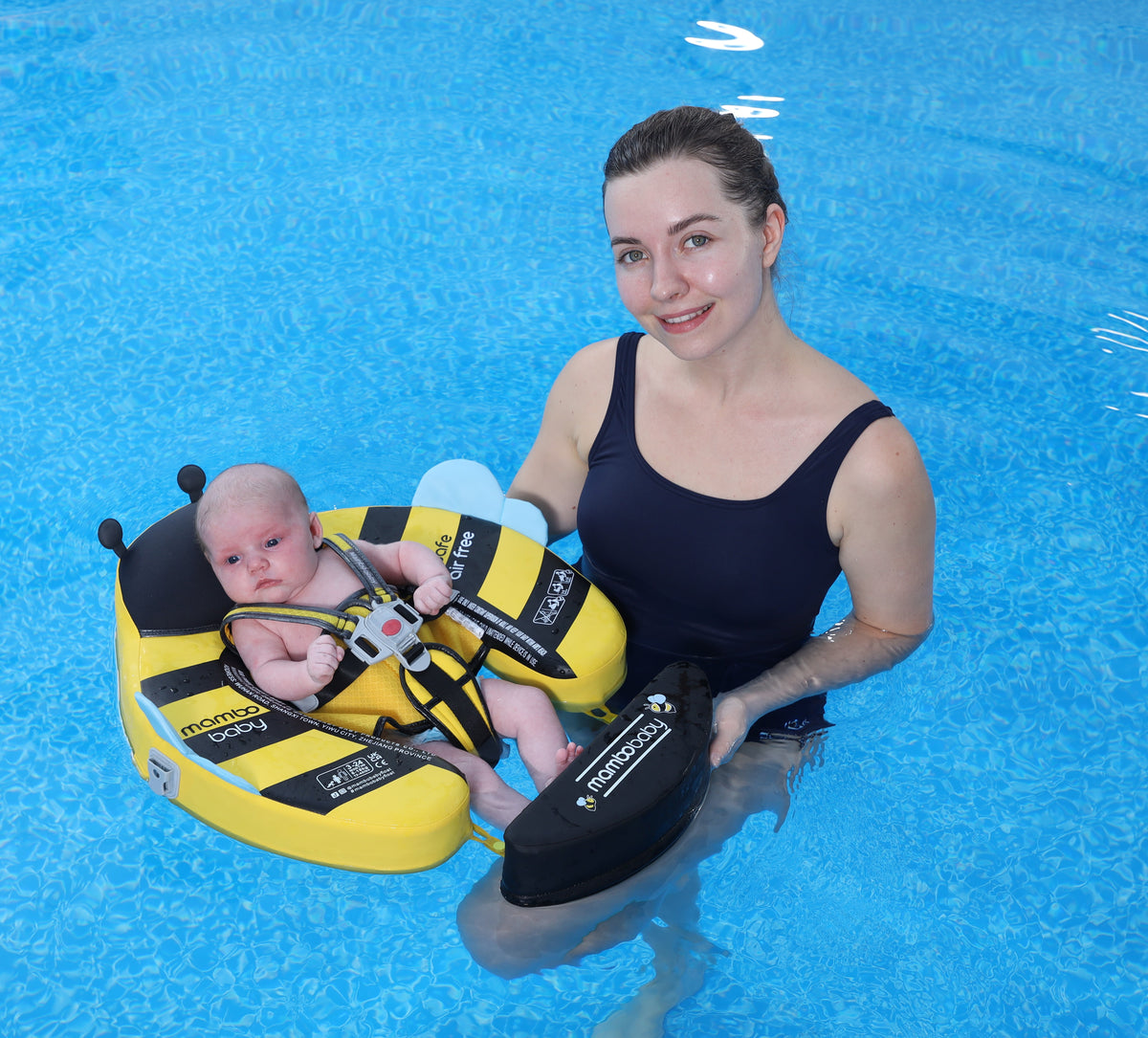 Mambobaby Deluxe™  Bee Chest Float with 3D Canopy