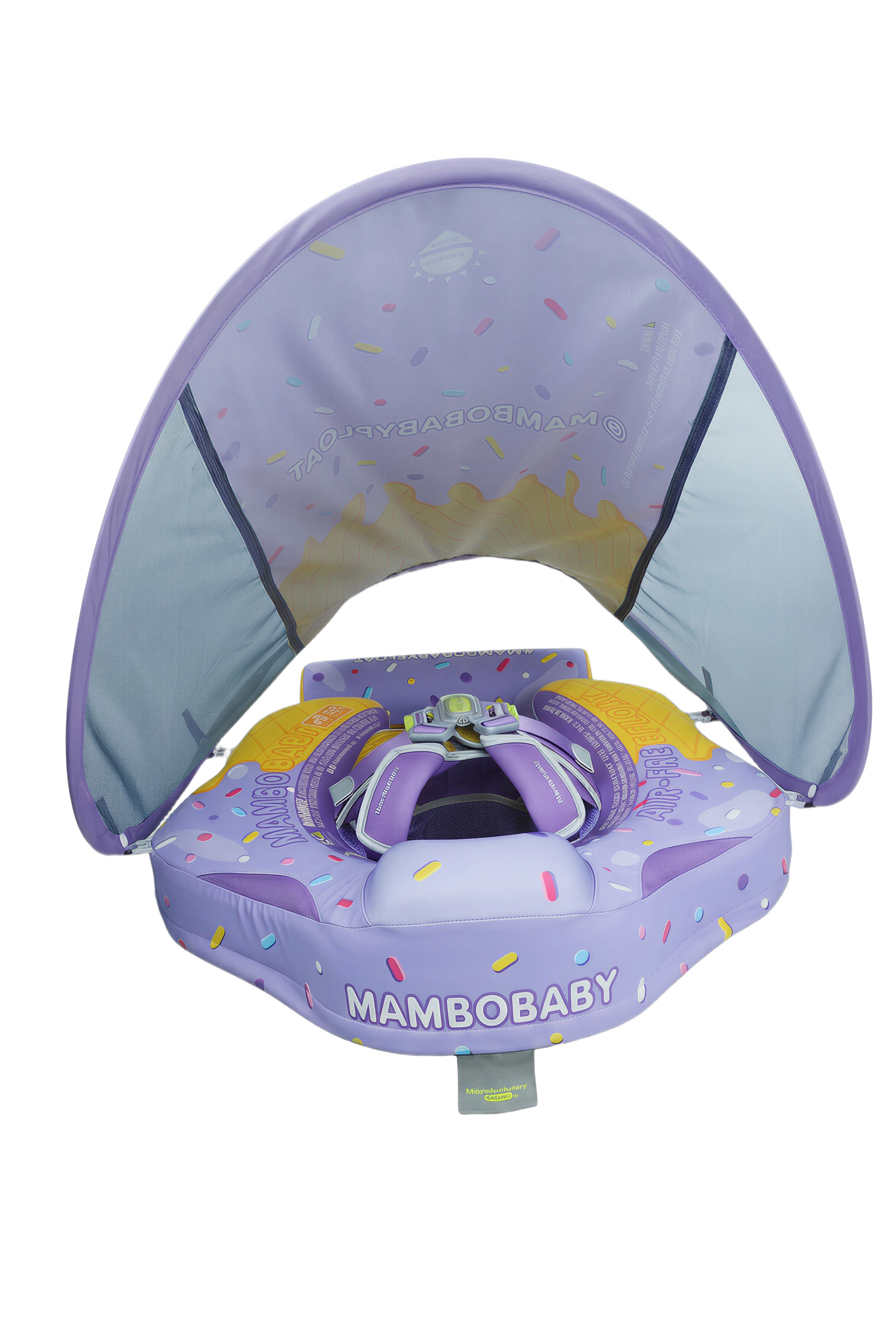 Mambobaby Air-Free Haifischmaul Kuschel-Schwimmhilfe mit 3D-Verdeck