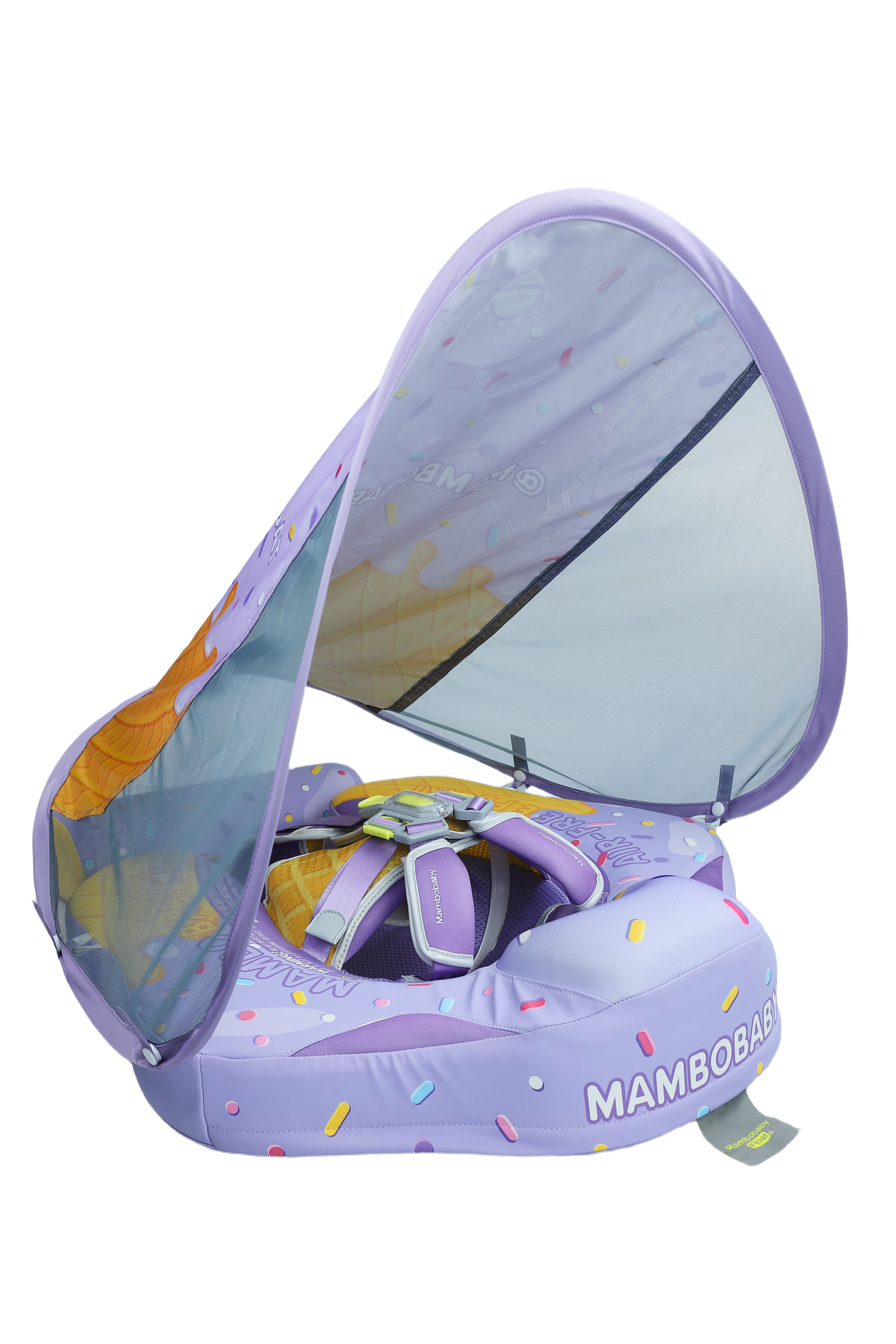 Mambobaby Deluxe™ Ice Cream Air-Free Chest Float with Canopy