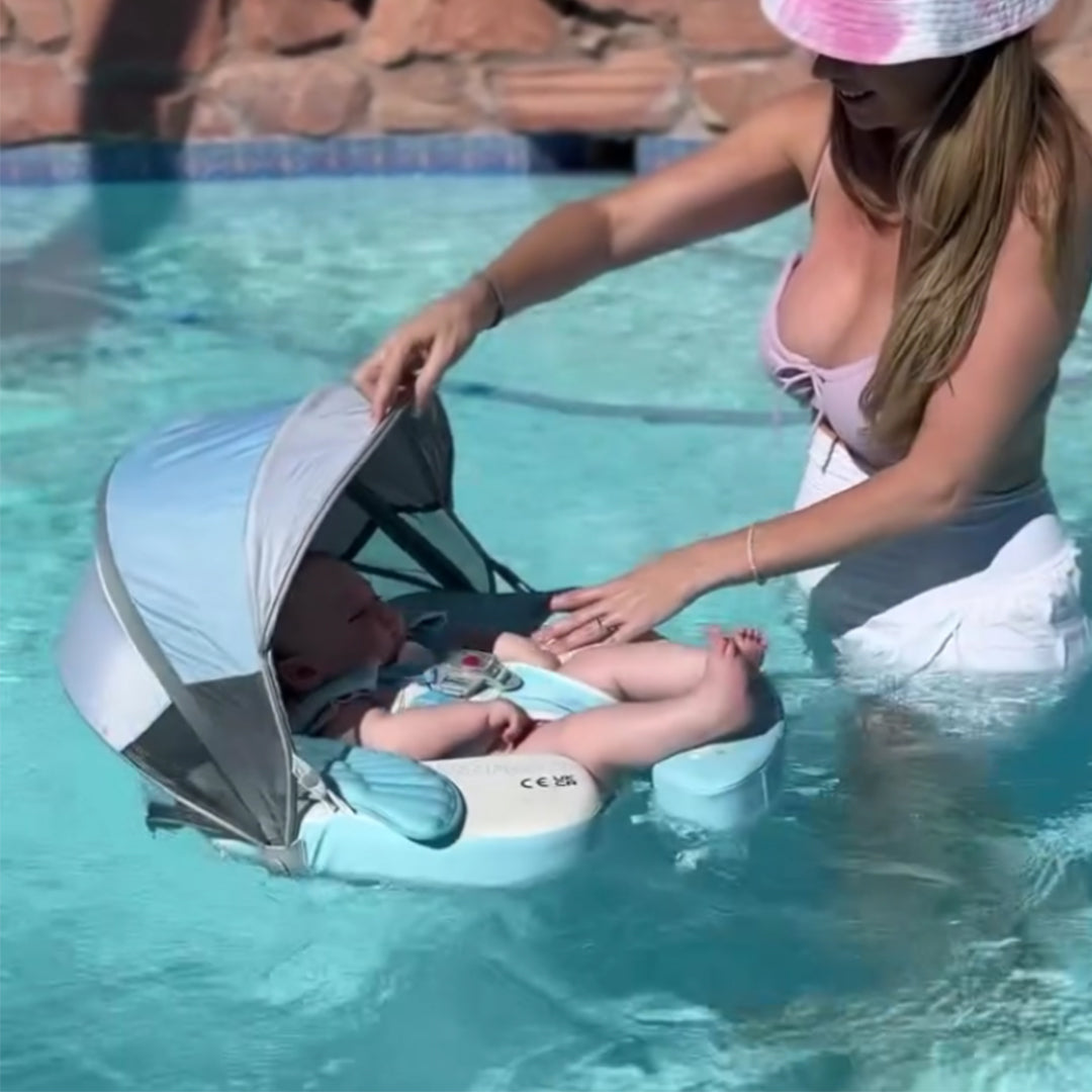 Mambobaby Deluxe™ Air-Free Wings Chest Float with 3D Canopy