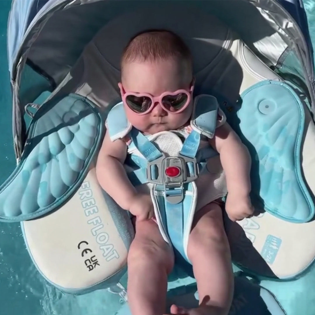 Mambobaby Deluxe™ Air-Free Wings Chest Float with 3D Canopy