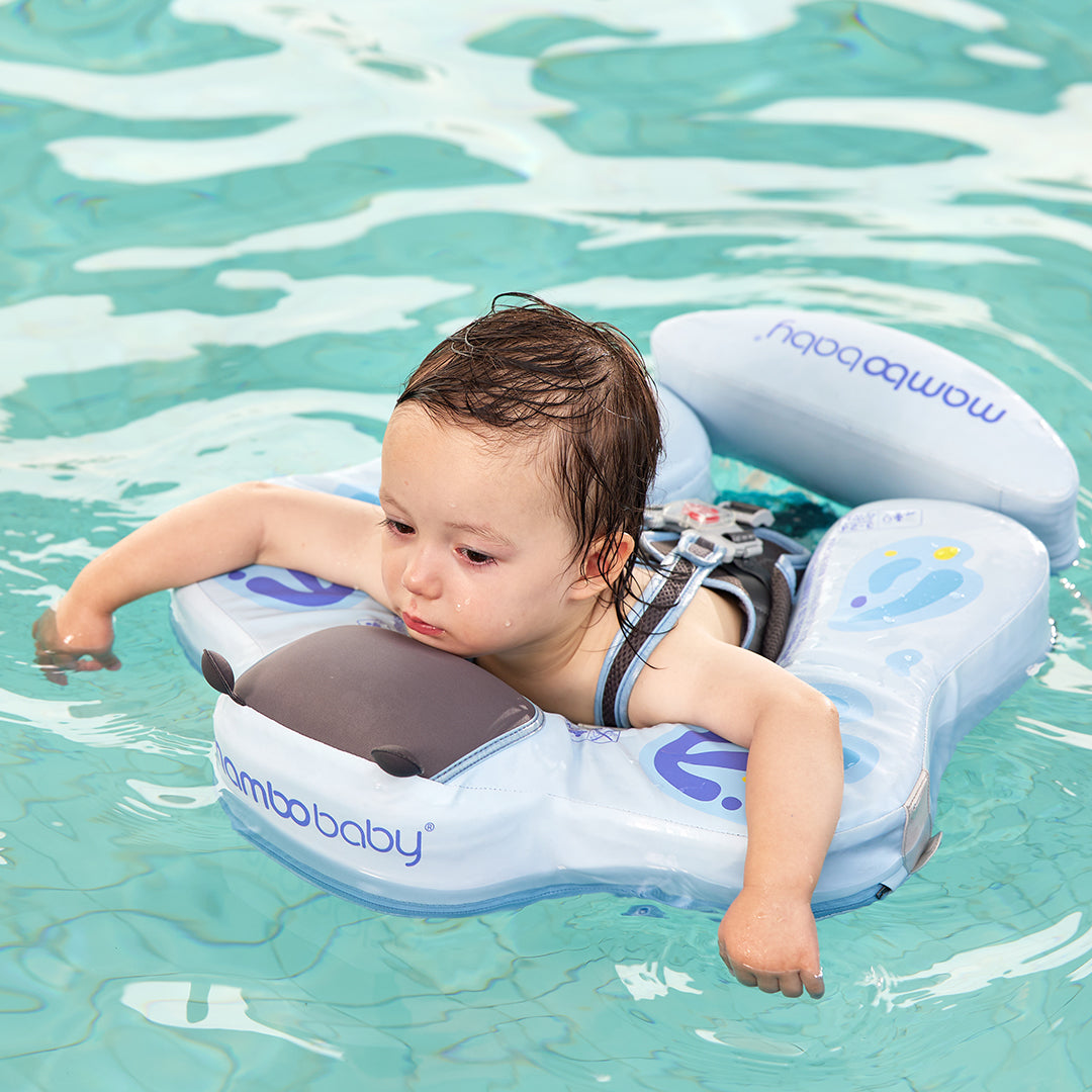 Mambobaby Deluxe™ Blue Butterfly Chest Float with 3D Canopy