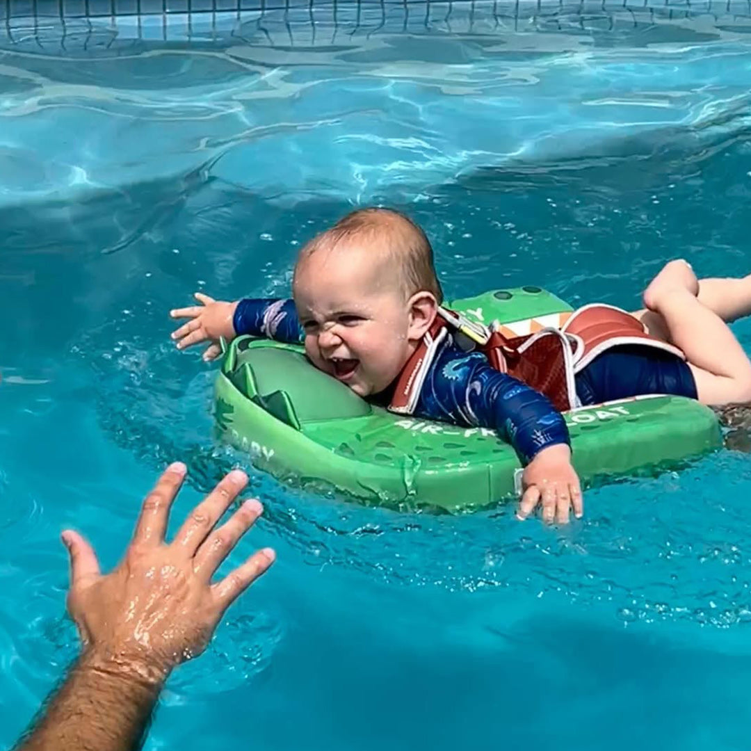 Mambobaby Deluxe™ Crocodile Chest Float with 3D Canopy