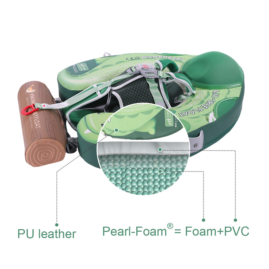 Mambobaby Deluxe™ Crocodile Chest Float with 3D Canopy