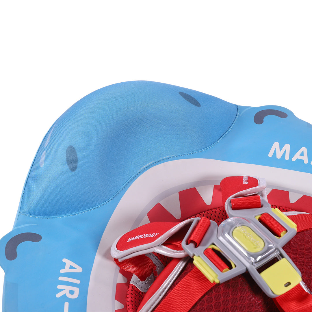 Mambobaby Deluxe™ Shark  Air-Free Chest Float with 3D Canopy