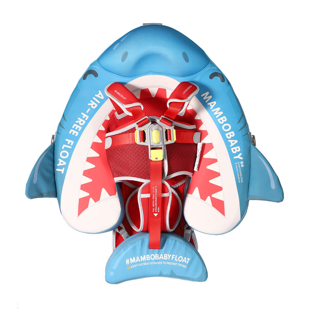 Mambobaby Deluxe™ Shark  Air-Free Chest Float with 3D Canopy