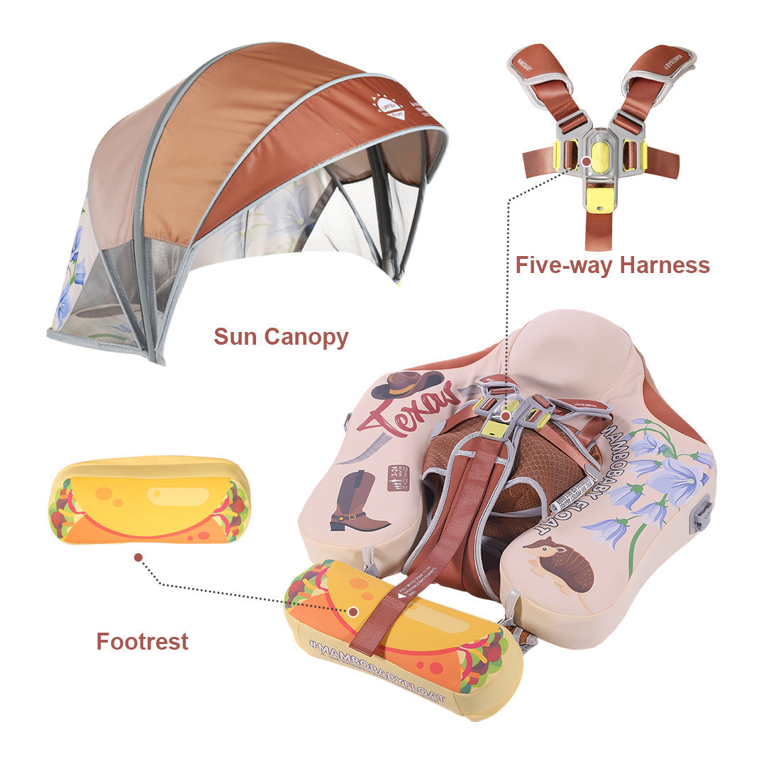 Mambobaby Deluxe™ Texas Chest Float with 3D Canopy