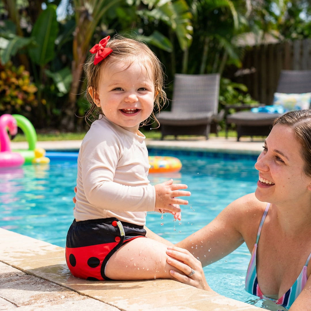 Mambobaby Ladybug Swimming Diaper