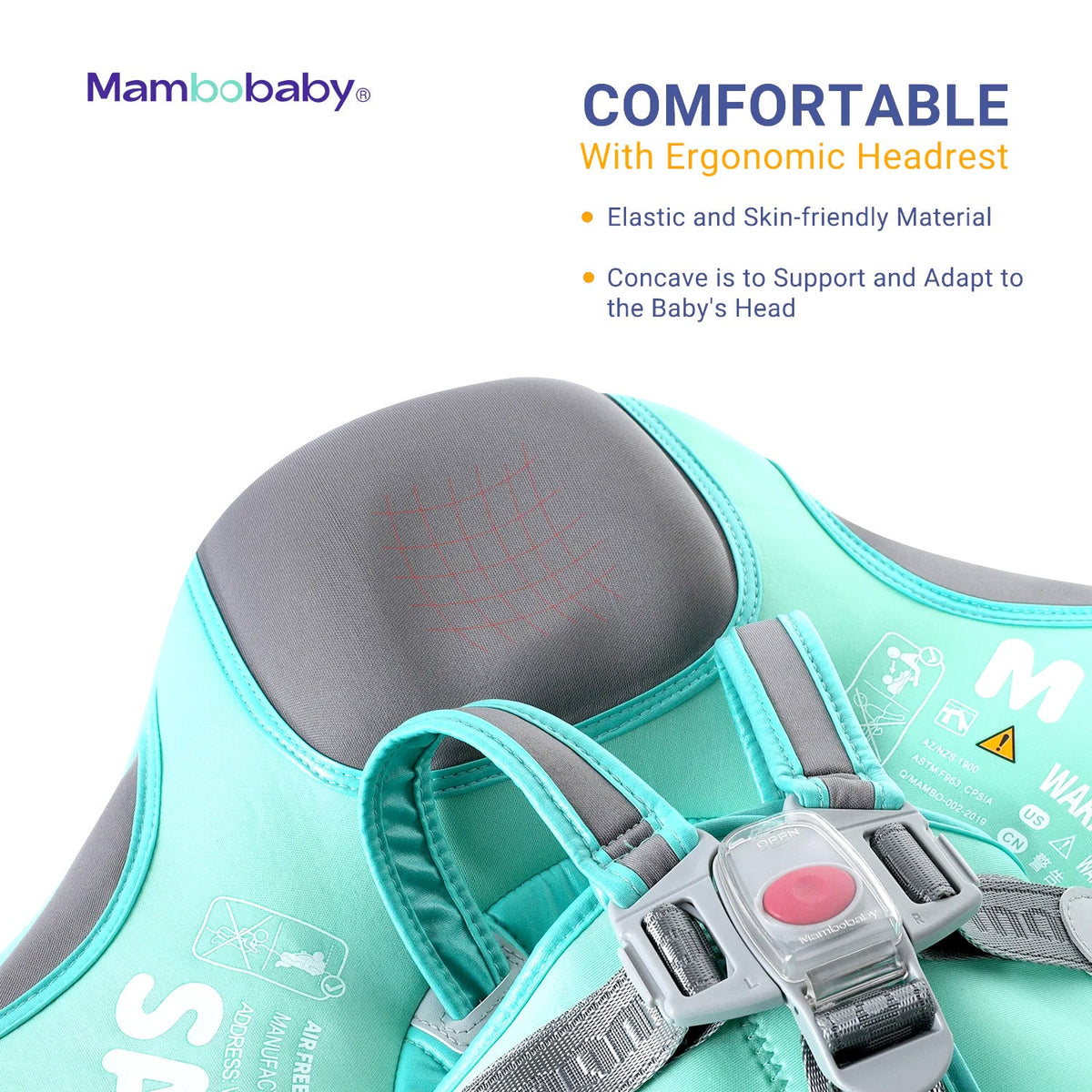 Mambobaby Classic™ Air-Free Chest  Float with Canopy
