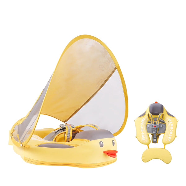 Mambobaby Classic™ Duck Baby Chest Float with Canopy