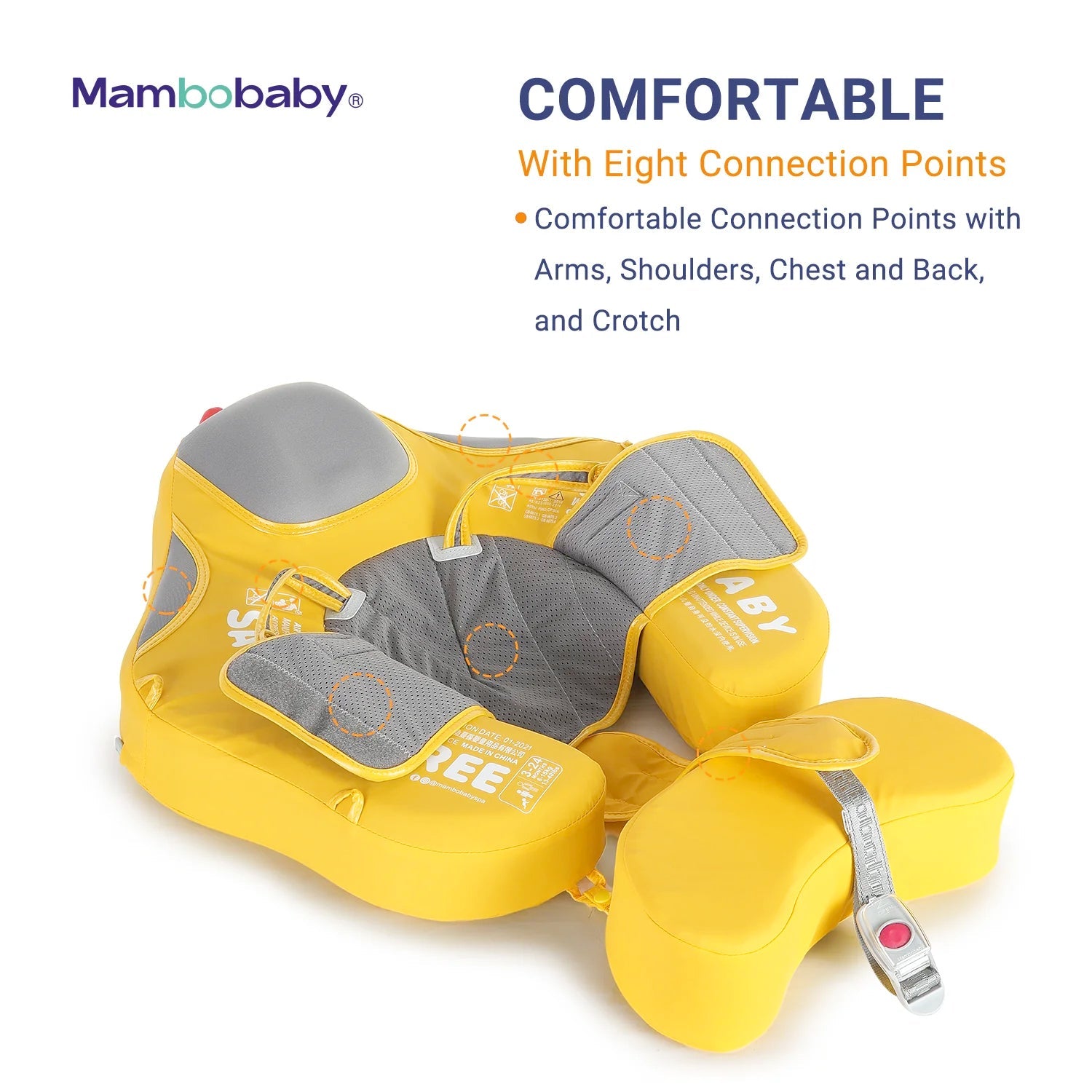 Mambobaby Classic™ Duck Baby Chest Float with Canopy
