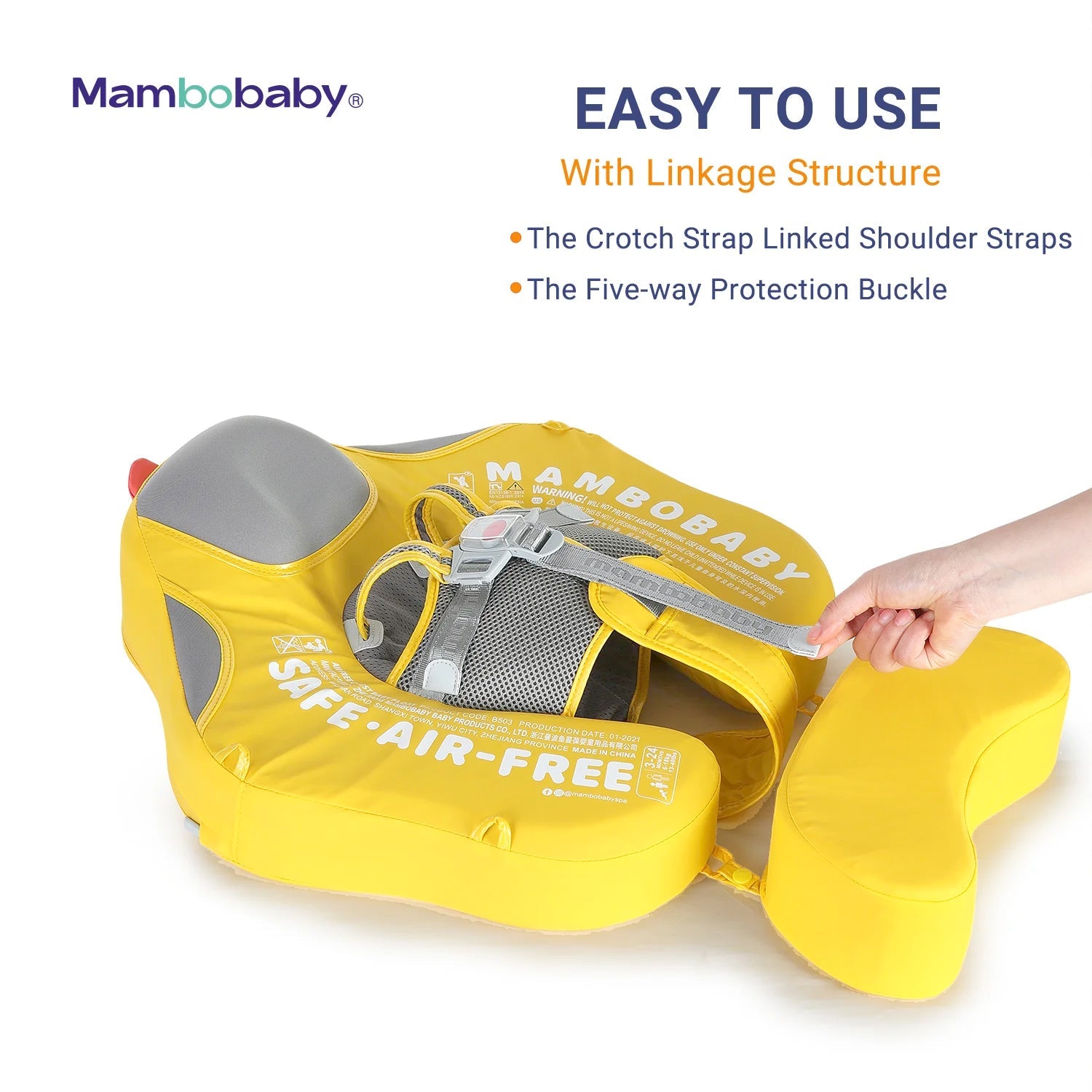 Mambobaby Classic™ Duck Baby Chest Float with Canopy